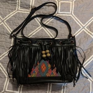 Fringe crossbody purse